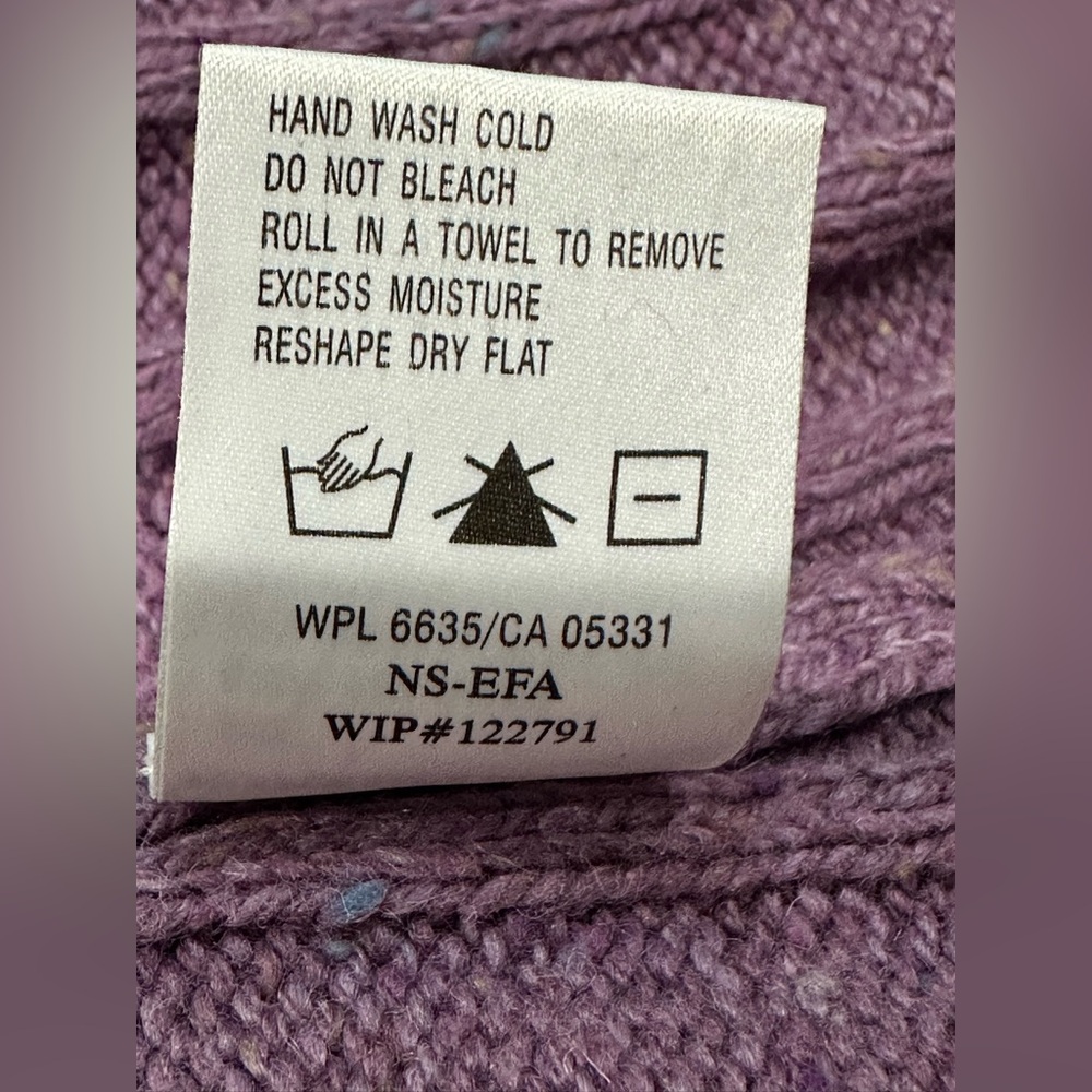 Vintage Woolrich Purple Knit Sweater Vest L - Picture 8 of 10